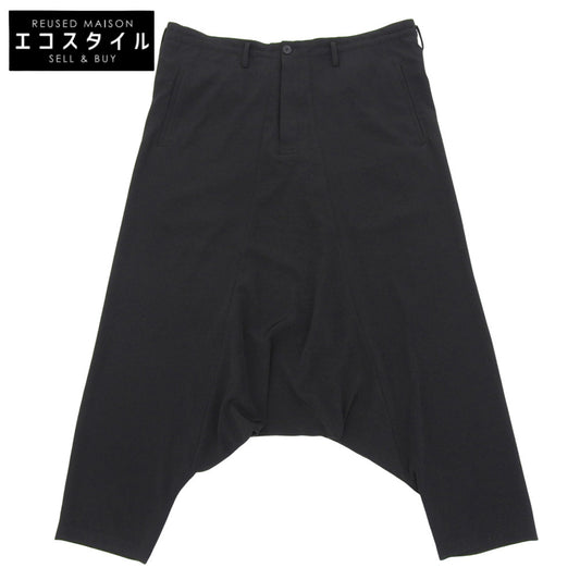 Yohji Yamamoto POUR HOMME ヨウジヤマモトプールオム 美品 タキシード サルエルパンツ ボトムス メンズ ブラック 1 HP-P39-500 ボトムス 1