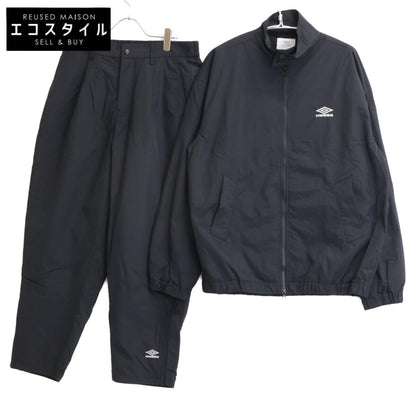 UMBRO アンブロ ×19SO ﾌﾞﾗｯｸ ﾅｲﾛﾝ ｼﾞｬｹｯﾄ ﾊﾟﾝﾂ ｾｯﾄｱｯﾌﾟ L