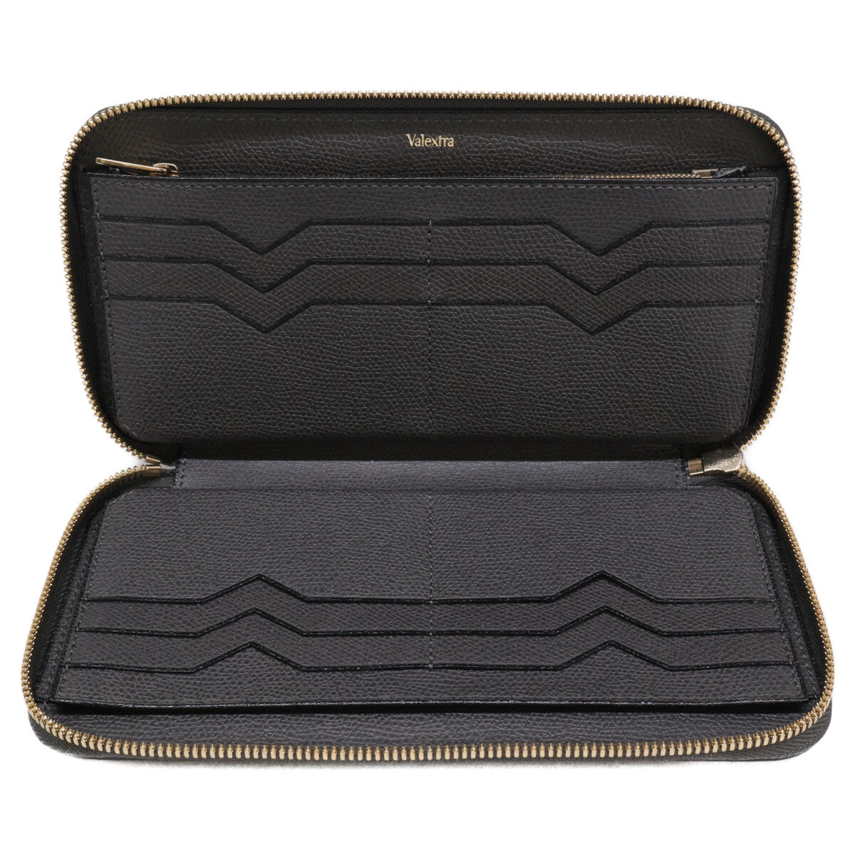 Valextra ヴァレクストラ 【美品】ジップパース 12カード 長財布（小銭入れあり）