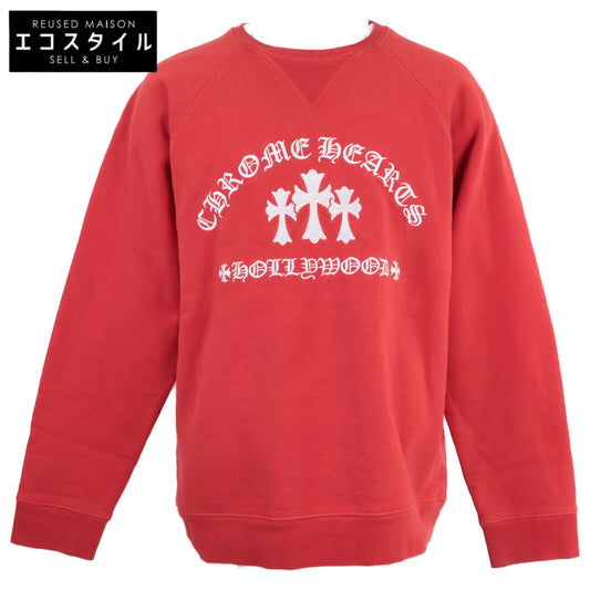 Chrome Hearts クロムハーツ SAILIN ON CREWトリプルクロスロゴ刺繍スウェット トップス XL