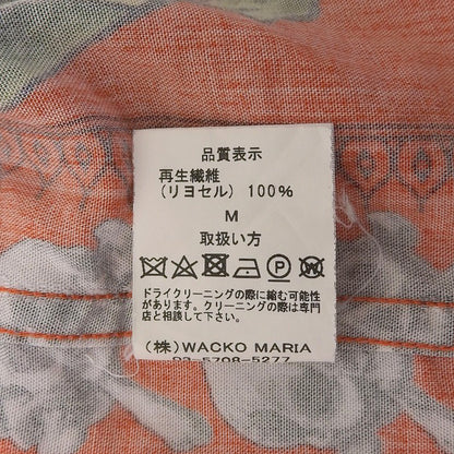 WACKO MARIA ワコマリア 美品 56 TATTOO STUDIO S/S HAWAIIAN SHIRT トップス メンズ オレンジ M 21SS トップス M