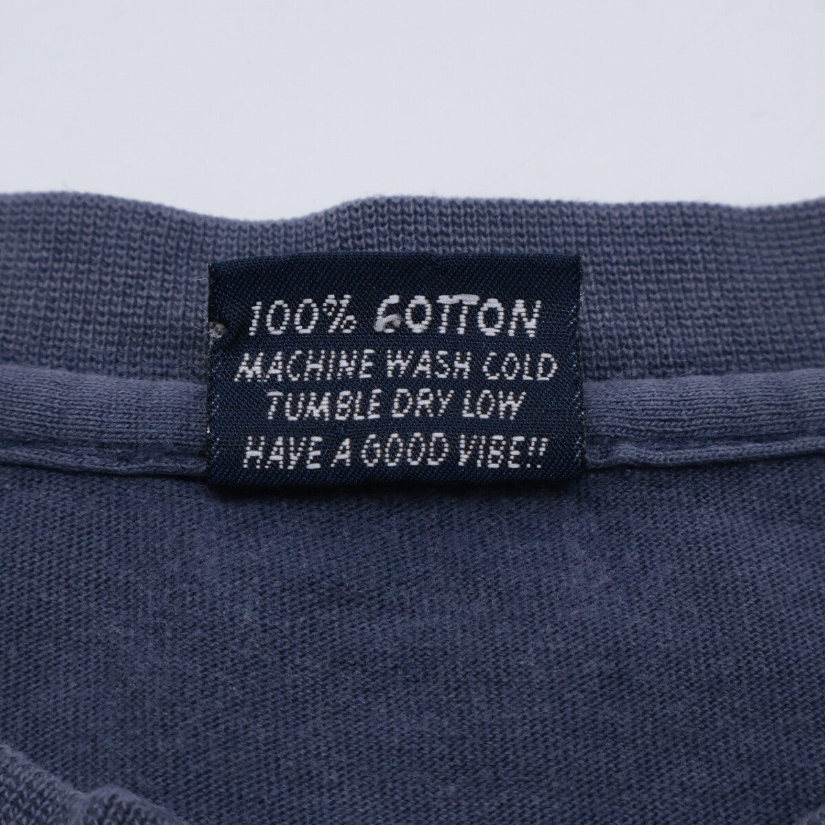 STUSSY ステューシー 90'sﾀｸﾞ ﾈｲﾋﾞｰ ﾌﾟﾘﾝﾄ ｺｯﾄﾝ Tｼｬﾂ トップス L