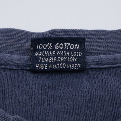 STUSSY ステューシー 90'sﾀｸﾞ ﾈｲﾋﾞｰ ﾌﾟﾘﾝﾄ ｺｯﾄﾝ Tｼｬﾂ トップス L