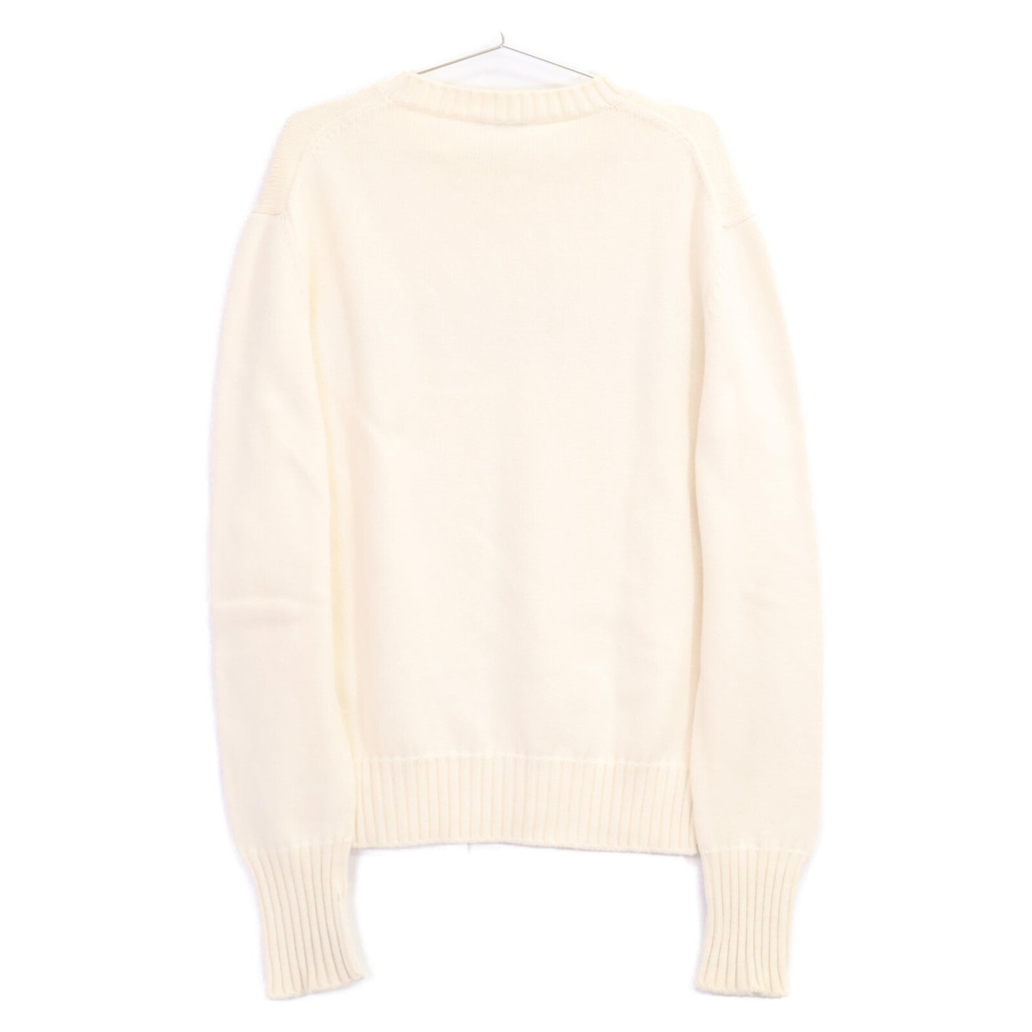 Alexander McQueen アレキサンダーマックイーン 626454 ｱｲﾎﾞﾘｰ ｸﾞﾗﾌｨｯﾄ ﾛｺﾞ ﾆｯﾄ トップス Ｍ