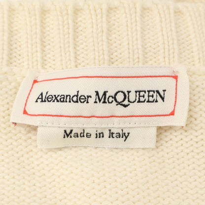 Alexander McQueen アレキサンダーマックイーン 626454 ｱｲﾎﾞﾘｰ ｸﾞﾗﾌｨｯﾄ ﾛｺﾞ ﾆｯﾄ トップス Ｍ