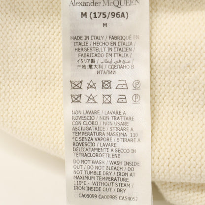 Alexander McQueen アレキサンダーマックイーン 626454 ｱｲﾎﾞﾘｰ ｸﾞﾗﾌｨｯﾄ ﾛｺﾞ ﾆｯﾄ トップス Ｍ