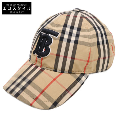 BURBERRY バーバリー 8068032 ノヴァチェック TBロゴ ベースボールキャップ 帽子 L