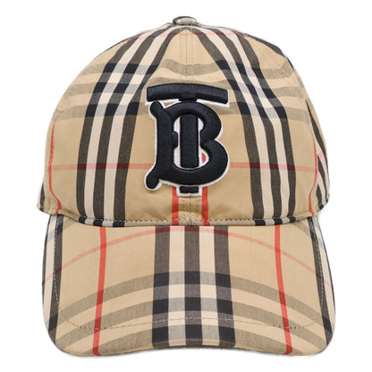 BURBERRY バーバリー 8068032 ノヴァチェック TBロゴ ベースボールキャップ 帽子 L