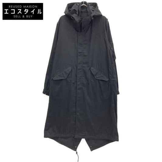 Yohji Yamamoto POUR HOMME ヨウジヤマモトプールオム 22SS HG-C12-056 ﾌﾞﾗｯｸ ﾓｯｽﾞｺｰﾄ コート 2