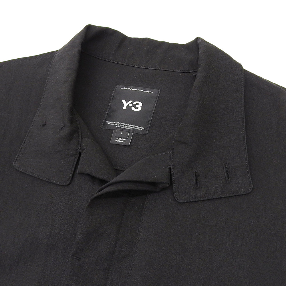 Y-3 ワイスリー オーバーシャツジャケット メンズ 黒 ブラック L IW7465 ジャケット L