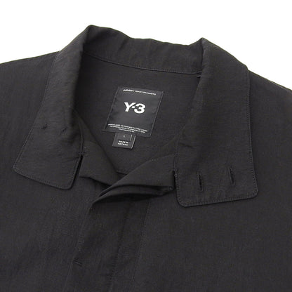 Y-3 ワイスリー オーバーシャツジャケット メンズ 黒 ブラック L IW7465 ジャケット L