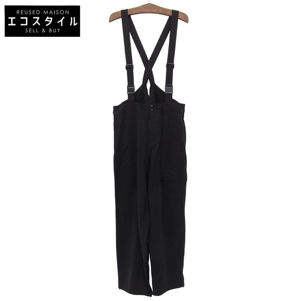 Y-3 ワイスリー リヨセル サスペンダー マルチポケット ワイドパンツ ボトムス メンズ 黒 ブラック M IW7471 ボトムス M