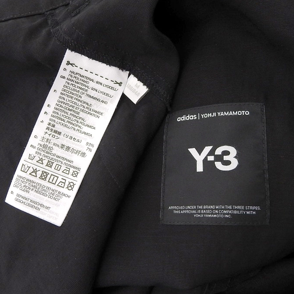 Y-3 ワイスリー リヨセル サスペンダー マルチポケット ワイドパンツ ボトムス メンズ 黒 ブラック M IW7471 ボトムス M