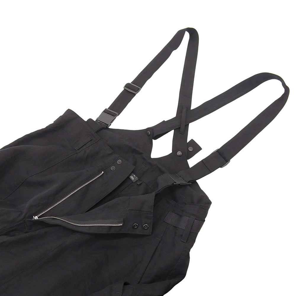 Y-3 ワイスリー リヨセル サスペンダー マルチポケット ワイドパンツ ボトムス メンズ 黒 ブラック M IW7471 ボトムス M