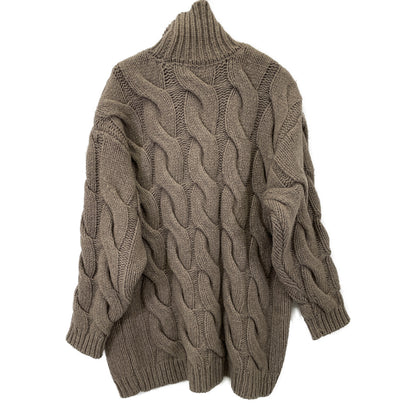 CLANE クラネ 15106-2172 BIG CABLE OVER HAND KNIT TOPS ビッグケーブル オーバーサイズ ニットセーター/ トップス 2