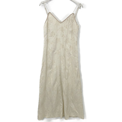 CLANE クラネ 15112-5142 ﾗｲﾄｲｴﾛｰ ﾚｰﾖﾝ混 ｳﾞｨﾝﾃｰｼﾞ ﾌﾗﾜｰ ｷｬﾐﾜﾝﾋﾟｰｽ ワンピース 1