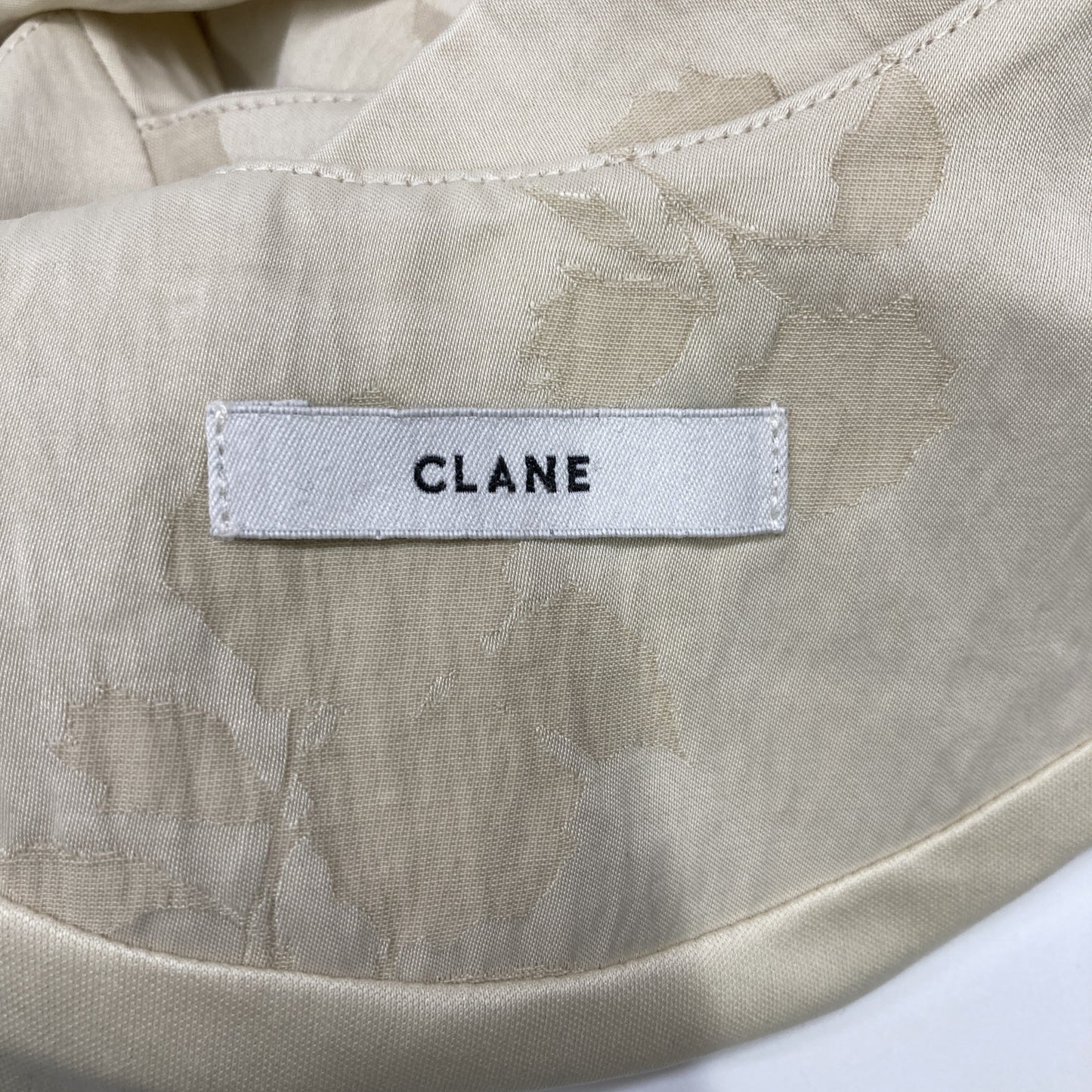 CLANE クラネ 15112-5142 ﾗｲﾄｲｴﾛｰ ﾚｰﾖﾝ混 ｳﾞｨﾝﾃｰｼﾞ ﾌﾗﾜｰ ｷｬﾐﾜﾝﾋﾟｰｽ ワンピース 1