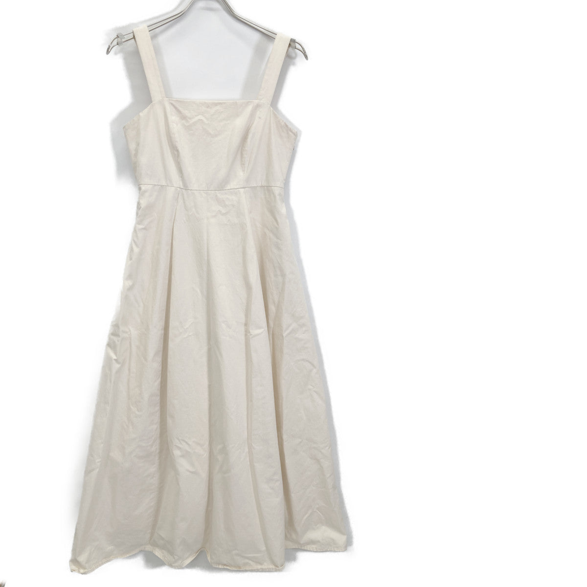 CLANE クラネ 15112-5092 ﾎﾜｲﾄ SQUARE BARE FLARE ONEPIECE ワンピース O