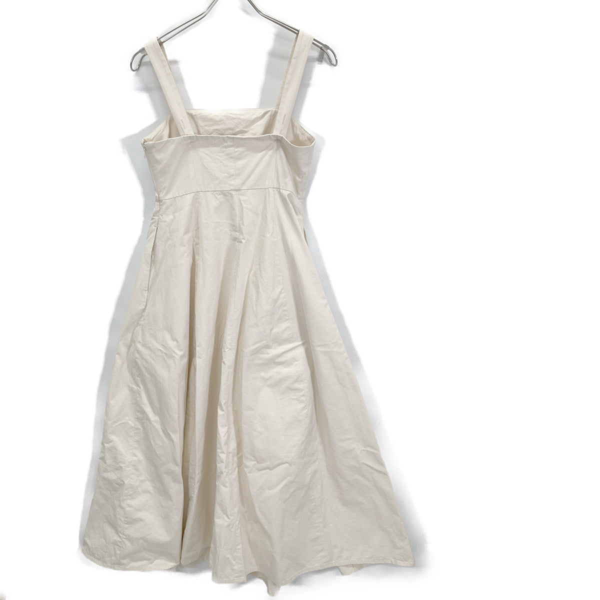 CLANE クラネ 15112-5092 ﾎﾜｲﾄ SQUARE BARE FLARE ONEPIECE ワンピース O