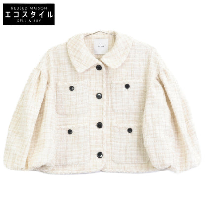 CLANE クラネ 15103-0402 mix tweed puffsleeve jacket ジャケット 1