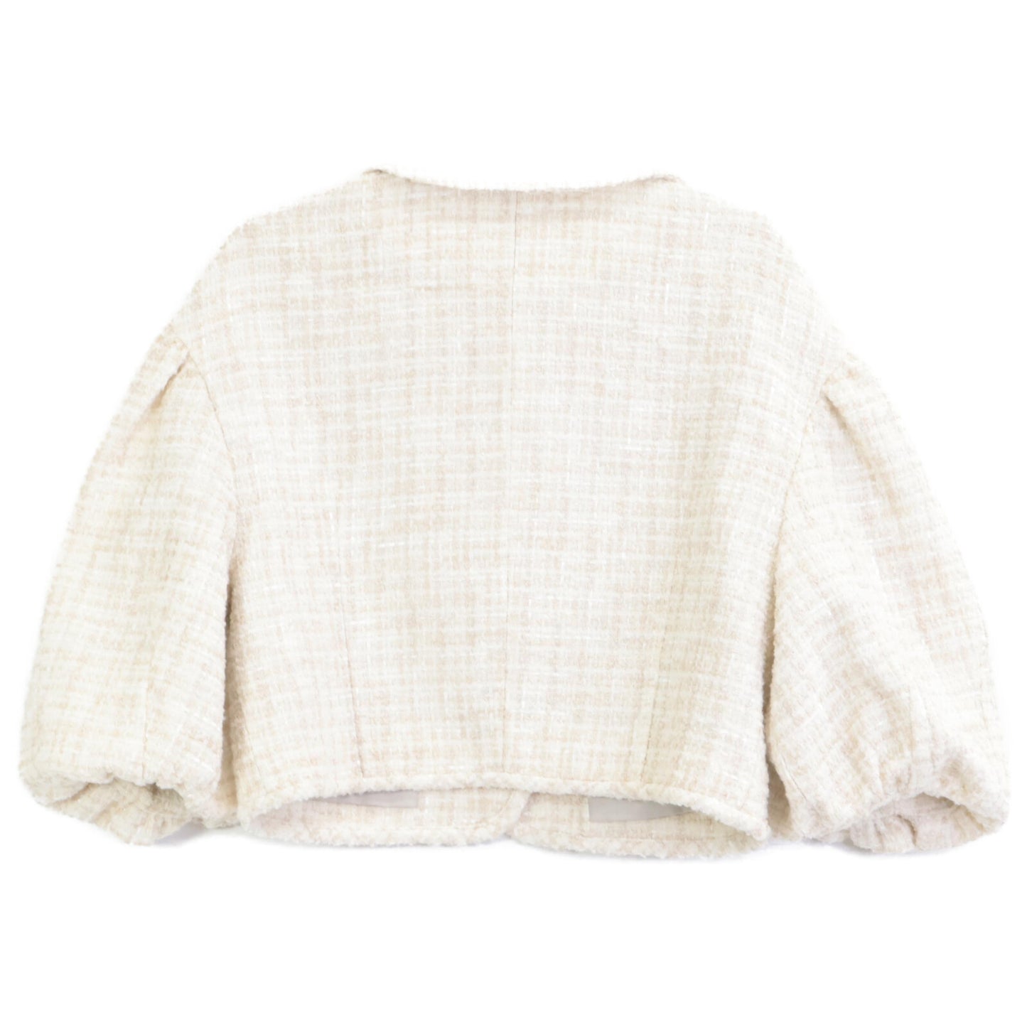 CLANE クラネ 15103-0402 mix tweed puffsleeve jacket ジャケット 1
