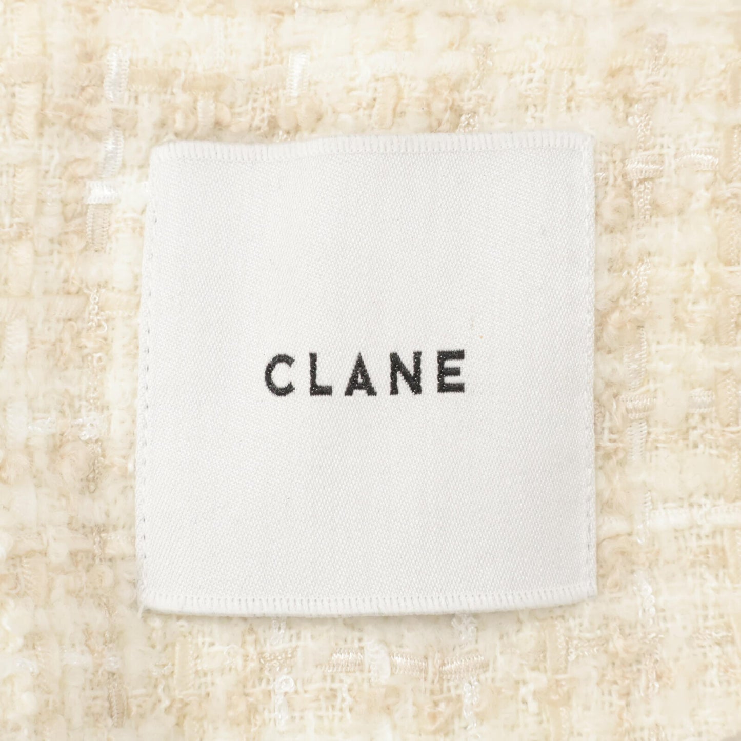 CLANE クラネ 15103-0402 mix tweed puffsleeve jacket ジャケット 1