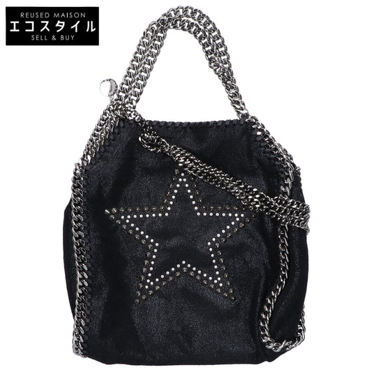 STELLA McCARTNEY ステラマッカートニー 【美品】371223 W9898 スタースタッズ ファラベラ ミニ 2WAYチェーンショルダー トートバッグ