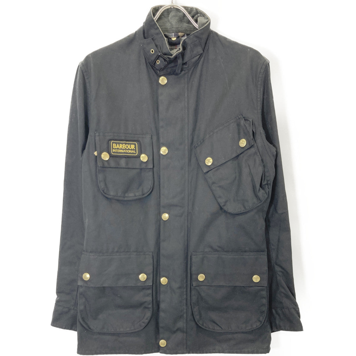 Barbour バブアー 16年 ﾌﾞﾗｯｸ ｲﾝﾀｰﾅｼｮﾅﾙ SL ｵｲﾙﾄﾞｼﾞｬｹｯﾄ ジャケット 38