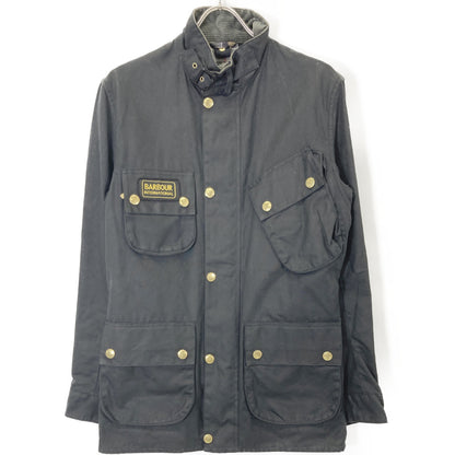 Barbour バブアー 16年 ﾌﾞﾗｯｸ ｲﾝﾀｰﾅｼｮﾅﾙ SL ｵｲﾙﾄﾞｼﾞｬｹｯﾄ ジャケット 38