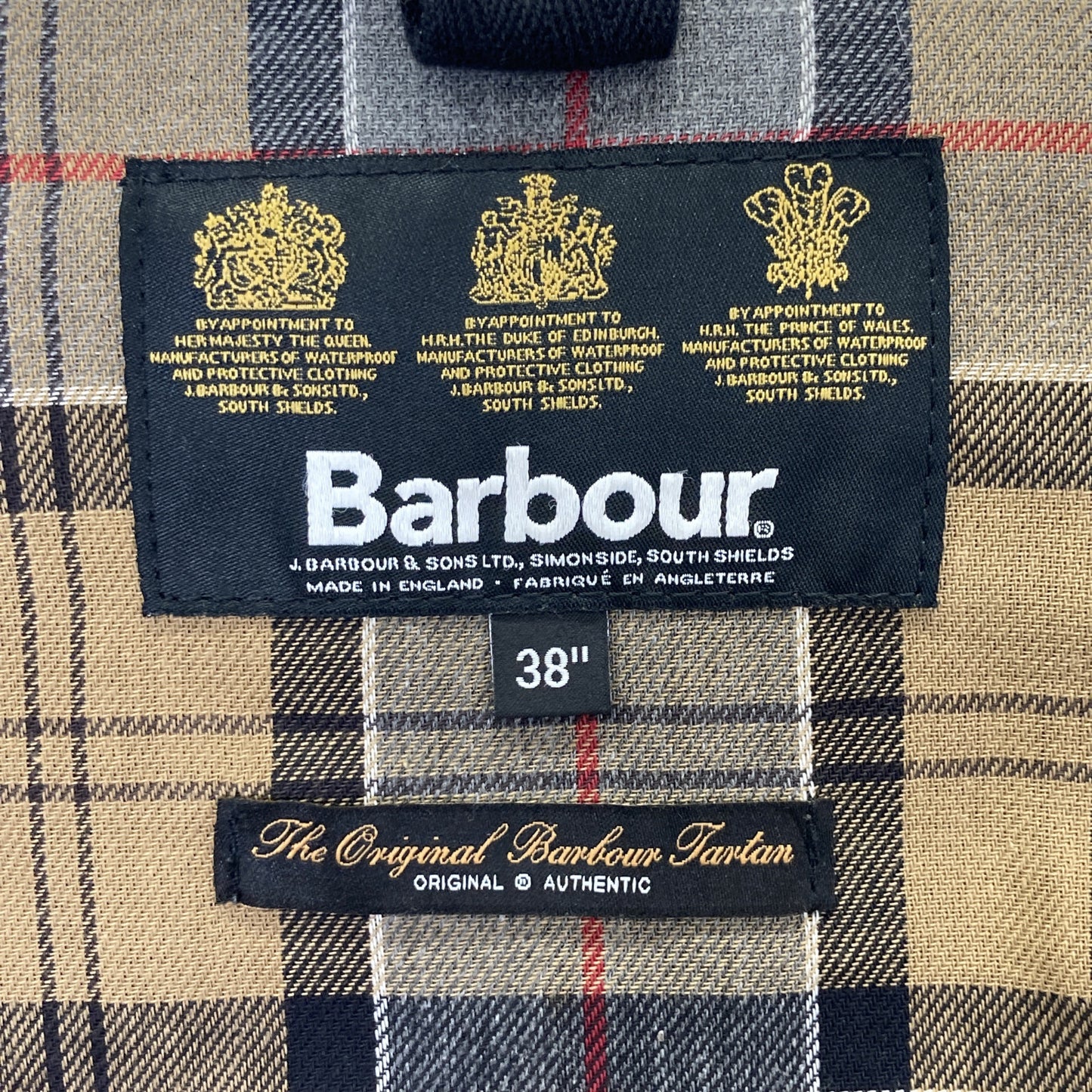 Barbour バブアー 16年 ﾌﾞﾗｯｸ ｲﾝﾀｰﾅｼｮﾅﾙ SL ｵｲﾙﾄﾞｼﾞｬｹｯﾄ ジャケット 38