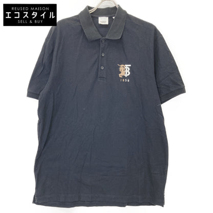 BURBERRY バーバリー 8025774 ﾌﾞﾗｯｸ ﾛｺﾞｴﾝﾌﾞﾛｲﾀﾞﾘｰ ﾎﾟﾛｼｬﾂ トップス XXL