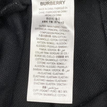 BURBERRY バーバリー 8025774 ﾌﾞﾗｯｸ ﾛｺﾞｴﾝﾌﾞﾛｲﾀﾞﾘｰ ﾎﾟﾛｼｬﾂ トップス XXL
