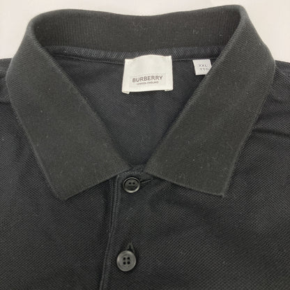 BURBERRY バーバリー 8025774 ﾌﾞﾗｯｸ ﾛｺﾞｴﾝﾌﾞﾛｲﾀﾞﾘｰ ﾎﾟﾛｼｬﾂ トップス XXL