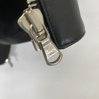 TOMORROWLAND トゥモローランド ×DENIM ﾌﾞﾗｯｸ ﾗﾑﾚｻﾞｰ ﾄﾞﾙﾌｨﾝ ｼﾝｸﾞﾙﾗｲﾀﾞｰｽｼﾞｬｹｯﾄ ジャケット 44