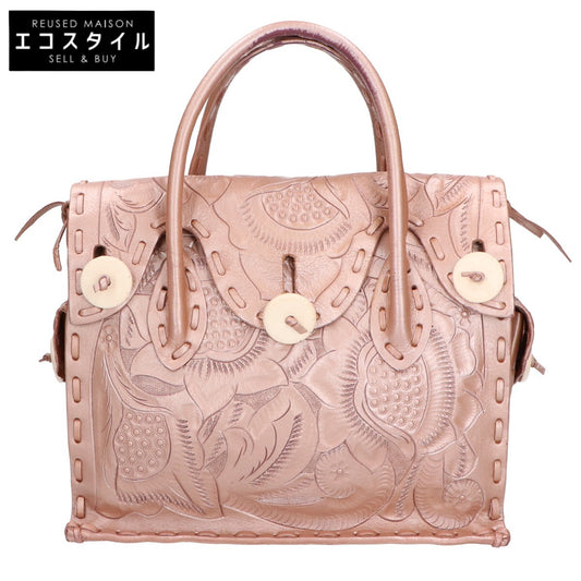 CARVING TRIBES カービングトライブス MAESTRA S マエストラS カービングレザー フラップ ハンドバッグ