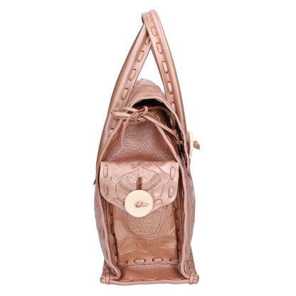 CARVING TRIBES カービングトライブス MAESTRA S マエストラS カービングレザー フラップ ハンドバッグ