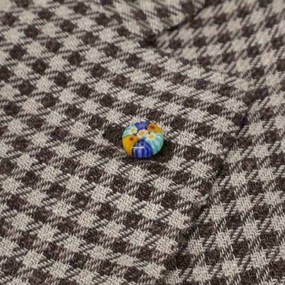 Belvest ベルベスト G10307 ｱｲﾎﾞﾘｰ×ﾌﾞﾗｳﾝ ｳｰﾙｼﾙｸﾘﾈﾝ ｶﾞﾝｸﾗﾌﾞﾁｪｯｸ JACKET IN THE BOX 3Bｼﾞｬｹｯﾄ ジャケット 52