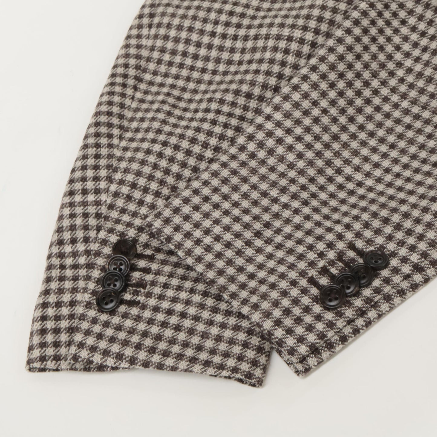 Belvest ベルベスト G10307 ｱｲﾎﾞﾘｰ×ﾌﾞﾗｳﾝ ｳｰﾙｼﾙｸﾘﾈﾝ ｶﾞﾝｸﾗﾌﾞﾁｪｯｸ JACKET IN THE BOX 3Bｼﾞｬｹｯﾄ ジャケット 52