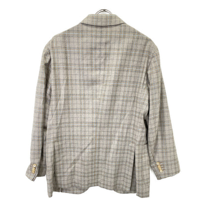 Belvest ベルベスト G10647 ﾍﾞｰｼﾞｭ ｳｰﾙｼﾙｸ ﾀｰﾀﾝﾁｪｯｸ JACKET IN THE BOX 3Bｼﾞｬｹｯﾄ ジャケット 50