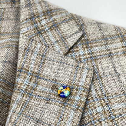 Belvest ベルベスト G10647 ﾍﾞｰｼﾞｭ ｳｰﾙｼﾙｸ ﾀｰﾀﾝﾁｪｯｸ JACKET IN THE BOX 3Bｼﾞｬｹｯﾄ ジャケット 50