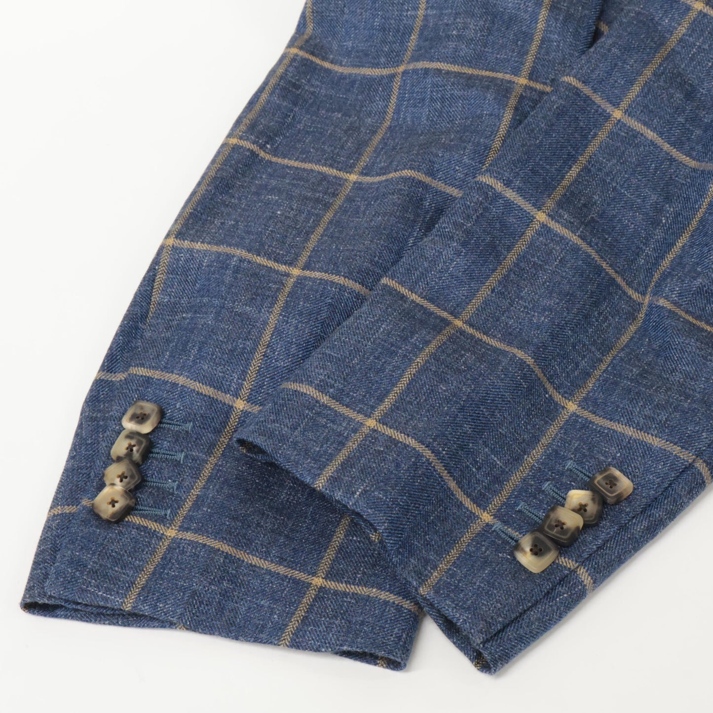 Belvest ベルベスト G10647 ﾌﾞﾙｰ ｳｰﾙｼﾙｸﾘﾈﾝ ﾁｪｯｸ JACKET IN THE BOX 3Bｼﾞｬｹｯﾄ ジャケット 50