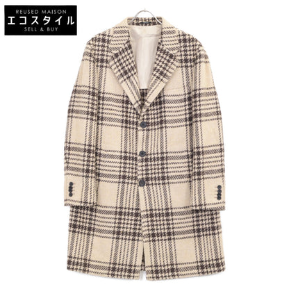 Sartorio サルトリオ SS405S ﾌﾞﾗｳﾝ ﾁｪｯｸ ｳｰﾙ×ｱﾙﾊﾟｶ ﾁｪｯｸ ｳｰﾙｺｰﾄ コート 表記なし