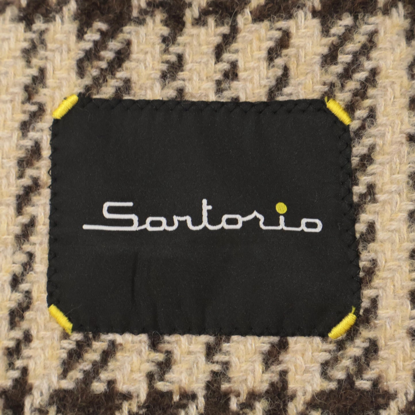 Sartorio サルトリオ SS405S ﾌﾞﾗｳﾝ ﾁｪｯｸ ｳｰﾙ×ｱﾙﾊﾟｶ ﾁｪｯｸ ｳｰﾙｺｰﾄ コート 表記なし