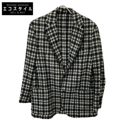 Sartorio サルトリオ SG5250 ﾎﾜｲﾄ×ｸﾞﾚｰ ｳｰﾙ ｷﾞﾝｶﾞﾑﾁｪｯｸ 2Bﾃｰﾗｰﾄﾞｼﾞｬｹｯﾄ ジャケット 52