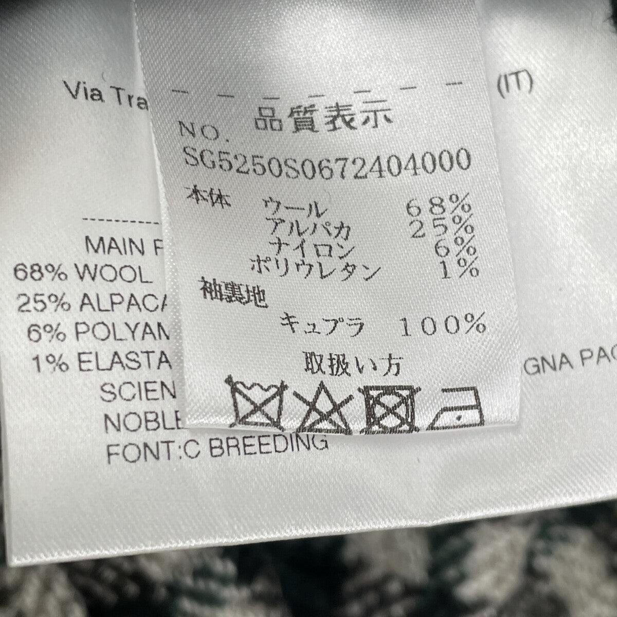 Sartorio サルトリオ SG5250 ﾎﾜｲﾄ×ｸﾞﾚｰ ｳｰﾙ ｷﾞﾝｶﾞﾑﾁｪｯｸ 2Bﾃｰﾗｰﾄﾞｼﾞｬｹｯﾄ ジャケット 52