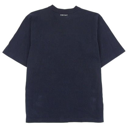 sacai サカイ フラワーデザイン ポケットTシャツ ネイビー 1 22-02868M トップス メンズ トップス 1