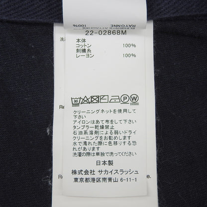 sacai サカイ フラワーデザイン ポケットTシャツ ネイビー 1 22-02868M トップス メンズ トップス 1