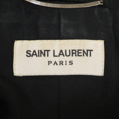 SAINT LAURENT PARIS サンローランパリ 662462 21年製 ﾌﾞﾗｯｸ ｳｰﾙ100% ﾃｰﾗｰﾄﾞｼﾞｬｹｯﾄ ジャケット 50