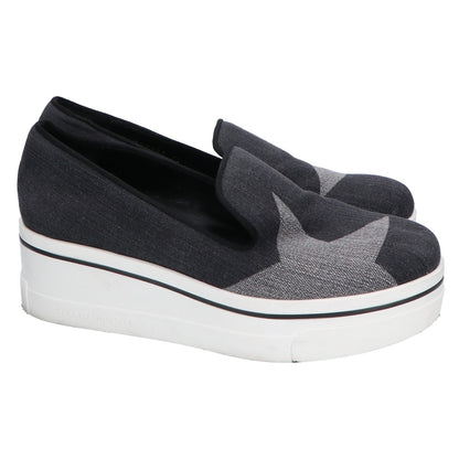STELLA McCARTNEY ステラマッカートニー 392333 ビンクス プラットフォーム スター デニム スリッポン シューズ 35