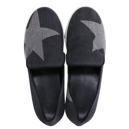 STELLA McCARTNEY ステラマッカートニー 392333 ビンクス プラットフォーム スター デニム スリッポン シューズ 35